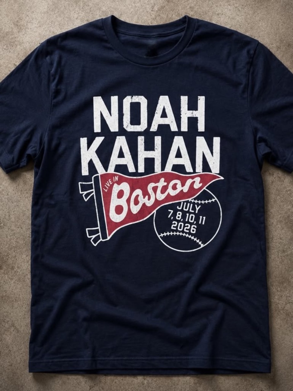 Noah Kahan Live In Boston 2026 Exclusive Merch shirt